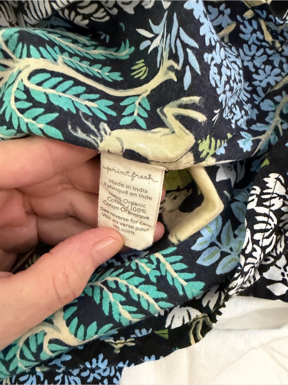 PRINTFRESH Sleep Shirt in Dashing Deer Organic Cotton Pajamas S - Picture 8 of 12